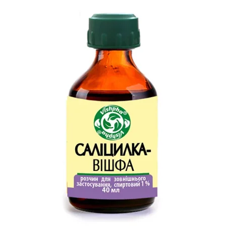 Саліцилка-Вішфа 1% 40 мл р-н спирт. фл.