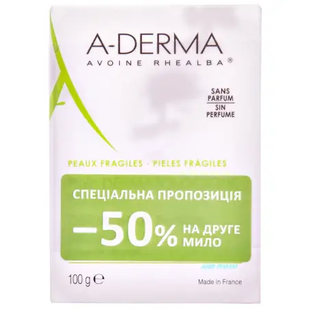 НАБОР A-DERMA ДУО МЫЛО дерматолог. с экстр. овса 100 г