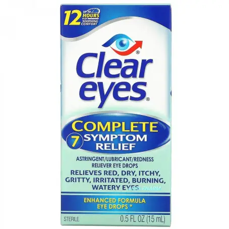 КРАПЛІ ОЧНІ CLEAR EYES Complete 7 symptom relief 15 мл р-н фл.