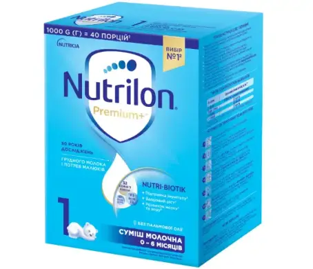 Суміш суха молочна Nutrilon Premium 1+, для дітей від народження, 1000 г