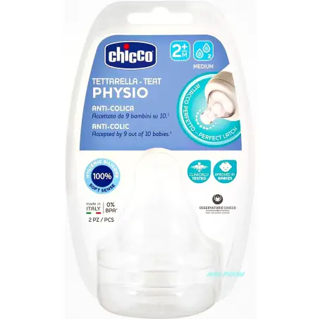 СОСКА CHICCO Well-Being силік. фізіолог. сер. потік з 2 міс. №2