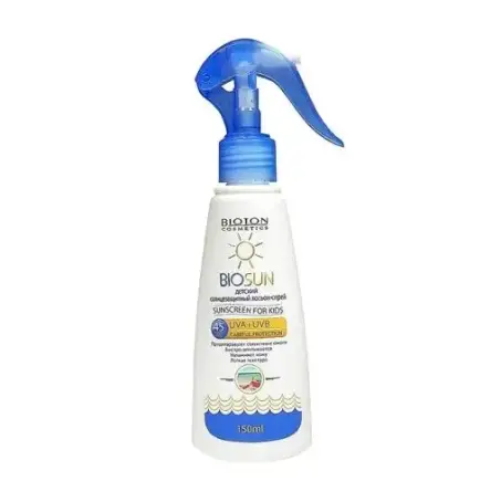 Лосьон-спрей солнцезащитный Bioton Cosmetics SPF 45 детский, 150 мл