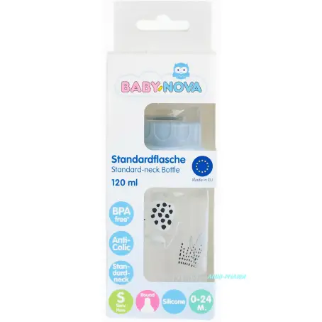 ПЛЯШЕЧКА BABY-NOVA ДЕКОР нейтр. 120 мл 46010-3