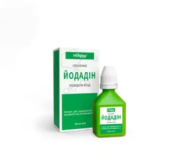 Йодадин раствор д/наруж. и мест. прим. 10 % по 30 мл во флак.