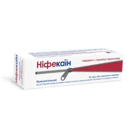 Ніфекаїн крем рект. по 30 г у тубах