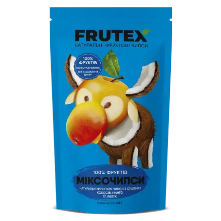 Чіпси фруктові Міксочипси 3 смаки FRUTEX 40 г