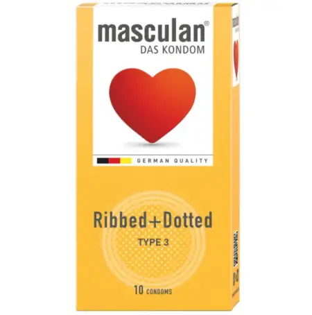 Презервативи Masculan Ribbed+Dotted 10 шт.
