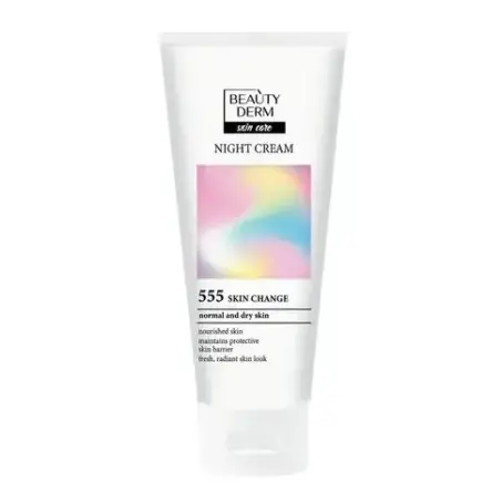 Нічний крем для обличчя BEAUTYDERM Ready? Glow! для нормальної та сухої шкіри, 50 мл