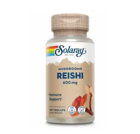 Solaray Гриб Рейші Reishi Mushroom 600 мг, 100 веганських капсул
