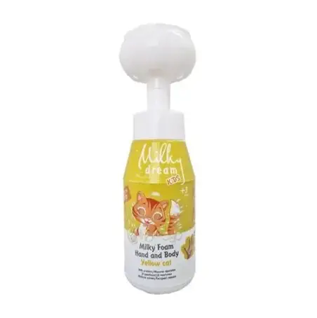 Пінка дитяча очищувальна для рук та тіла Milky Dream Kids Milky Foam Hand And Body Yellow Cat Жовта кішечка, 350 мл