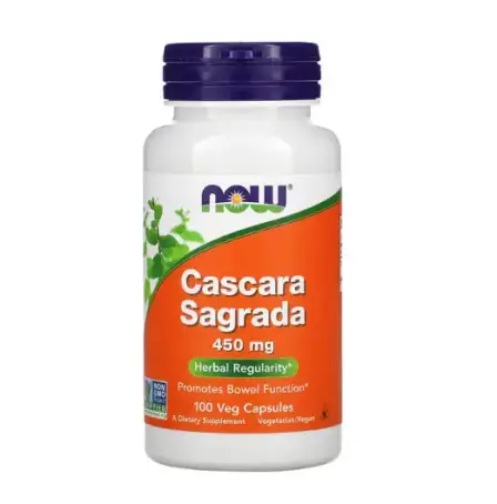 Каскара Саграда NOW Foods (Cascara Sagrada) 450 мг, 100 вег.капсул