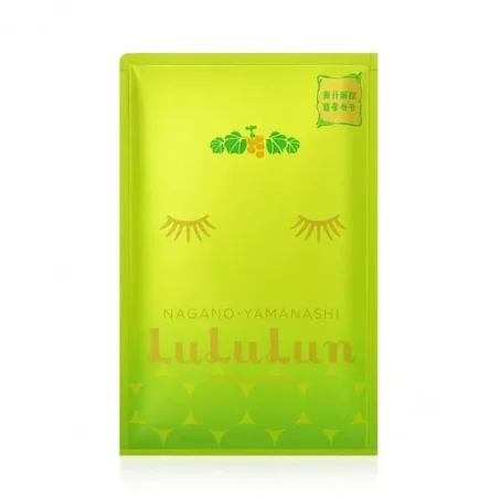 Маска для лица Lululun Face Mask Shine Muscat омолаживающая с катехинами винограда, 1 шт