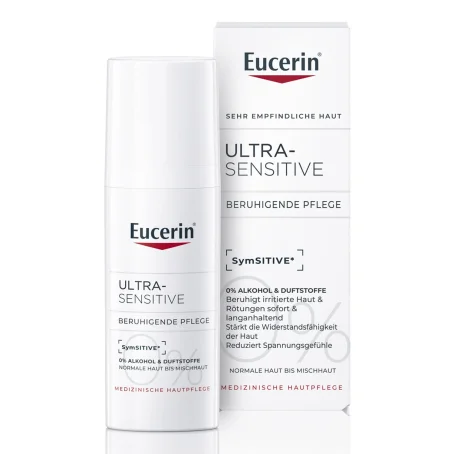 Крем для лица EUCERIN 69746 Ultra-Sensitive успокаивающий для нормальной и комбинированной гиперчувствительной кожи, 50 мл