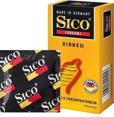Презервативи SICO Ribbed ребр. №12