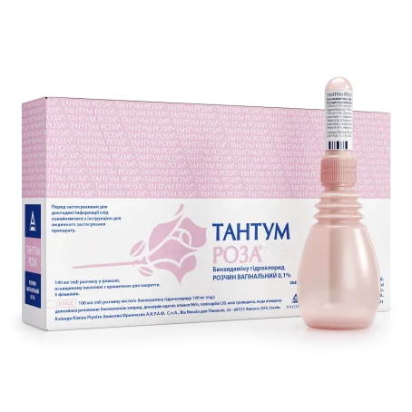 Тантум Роза раствор вагинальный 0,1 % флакон 140 мл + канюля №5