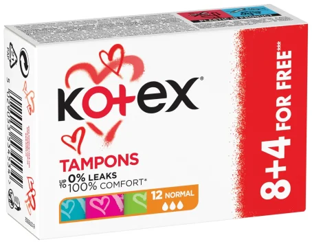 Тампоны  гигиенические Kotex Normal 8+4 promo (акция)