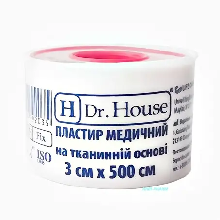 ЛЕЙКОПЛ "H Dr. House" на ткан. основе 3 см х 500см КУ