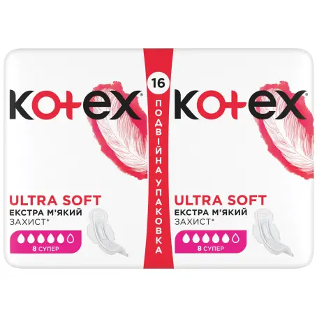 Прокладки гигиенические Ultra Super Soft duo, 16 шт