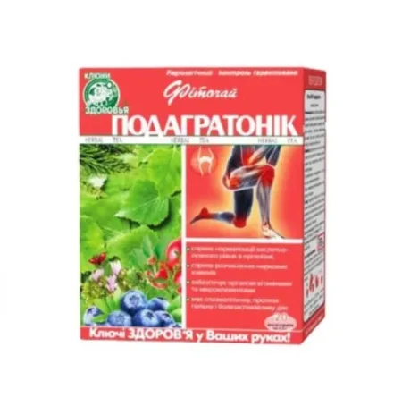Фіточай Ключі Здоровʼя №68 Подагратонік у фільтр-пакетах по 1,5 г, 20 шт.