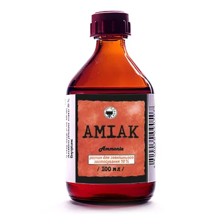 Аміак 10% 100 мл р-н фл.