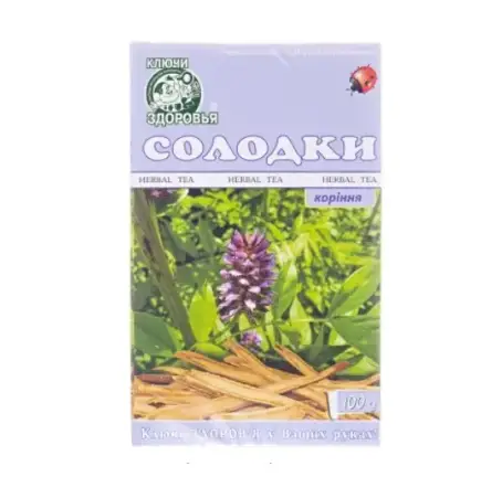 Фіточай Ключі Здоров'я Солодки корінь по 100 г в пач.