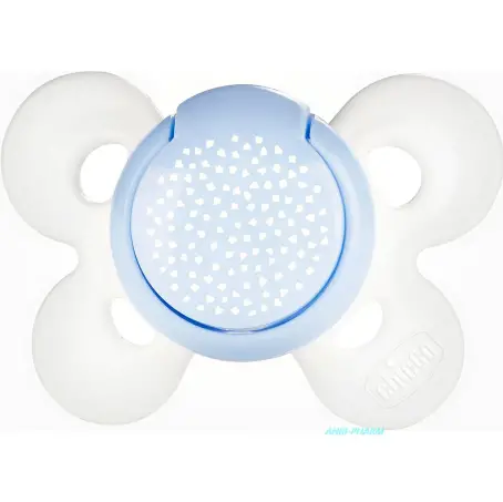 СОСКА ПУСТЫШКА CHICCO Physio Comfort силік. ортодонт. 6-16 міс. блак.