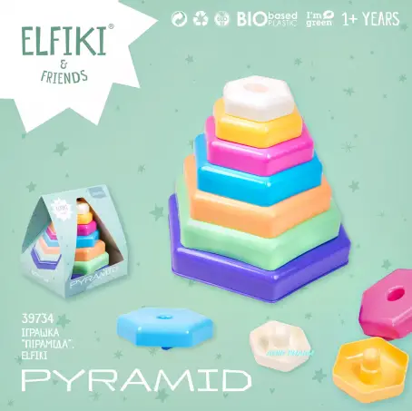 ІГРАШКА ELFIKI ПІРАМІДКА 39734