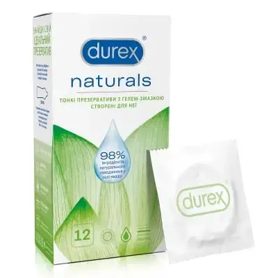 Презервативы DUREX Naturals тонк. №12