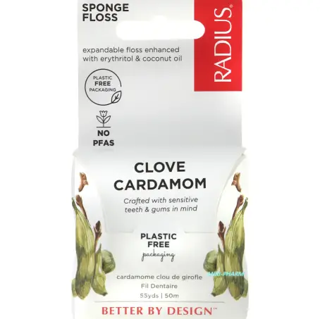 ЗУБНА НИТКА ОРГАНІЧНА ТМ Radius зі смаком гвоздики та кардамону Floss Organic Clove Cardamom