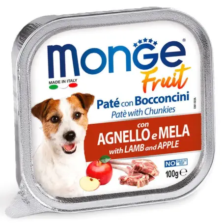 КОРМ ДЛЯ СОБАК MONGE DOG FRUIT ягня з яблуком 0,1 кг