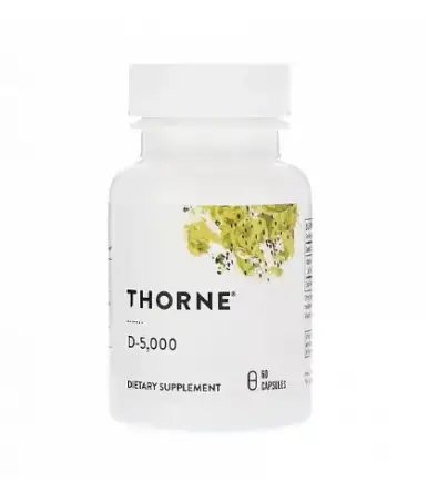 Витамин Д3(Vitamin D3)Thorne Research,5000МО,60 капсул