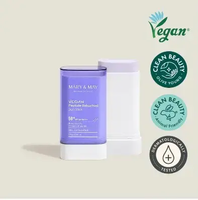 Сонцезахисний стік з бакучіолом і пептидами Vegan SPF50+ PA++++ Mary&May, 18 г