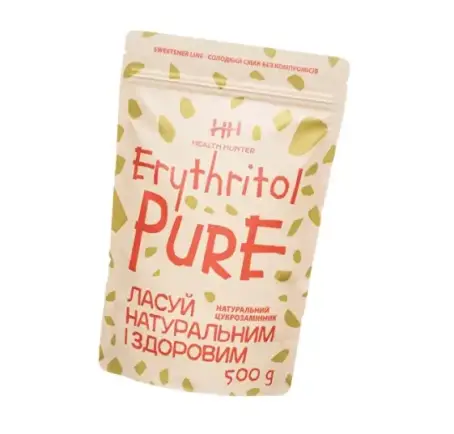 Сахарозаменитель Эритрол "ERITRITOL PURE" HEALTH HUNTER 500 г