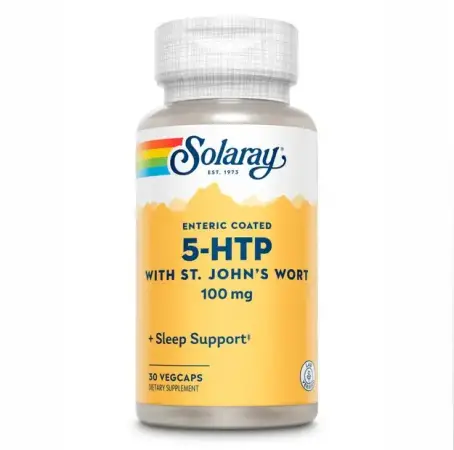 5-HTP 5-Гідрокситриптофан Solaray 100мг,  30 вег. капсул