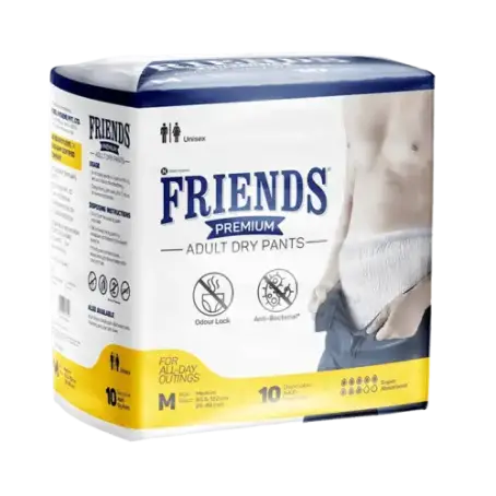 Подгузники-трусики для взрослых Friends Premium, размер M, 10 штук