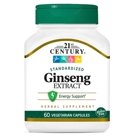 Женьшеню екстракт стандартизований 21st Century, 60 вегетаріанських капсул