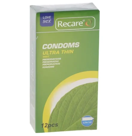 Презервативи латексні з силіконовою змазкою "Recare®" ультра тонкі №12