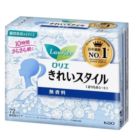 KAO Laurier Kirei щоденні гігієнічні прокладки (без запаху), 72 шт