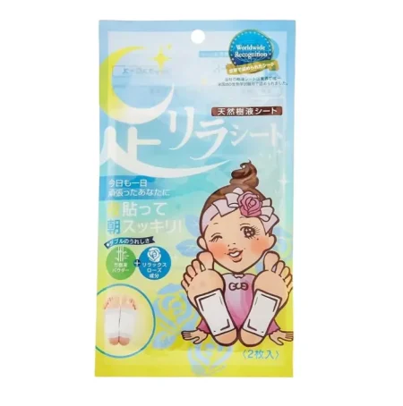 MEGUMI Foot Relax Sheet Rose детокс-пластыри для ног (роза) 2 шт