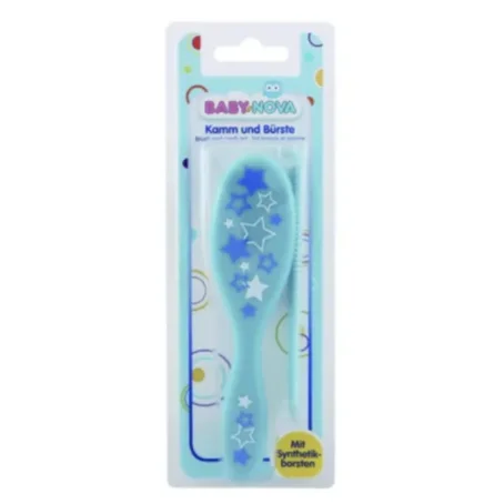 Расческа и щетка из искусственной щетины Baby-Nova, для мальчика