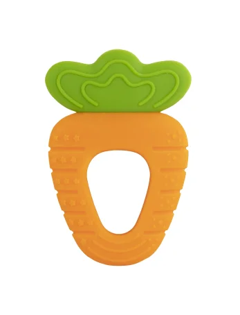 Игрушка-прорезыватель Baby Team "Морковка" силиконовый арт. 4021, 1 шт