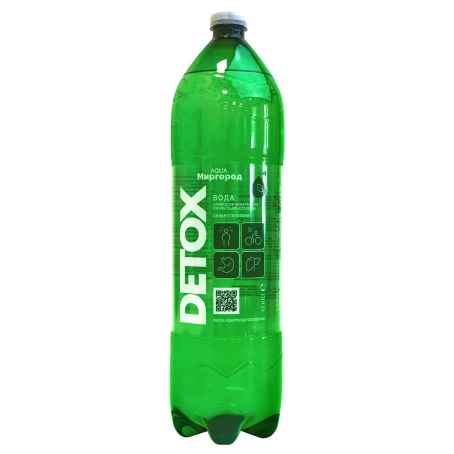 Вода Aqua Миргород Detox природна мінеральна лікувально-столова, 1,5 л пет
