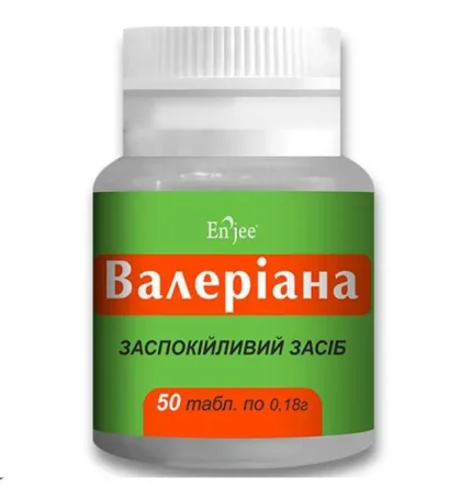 Валериана ENJEE таблетки по 180 мг №50