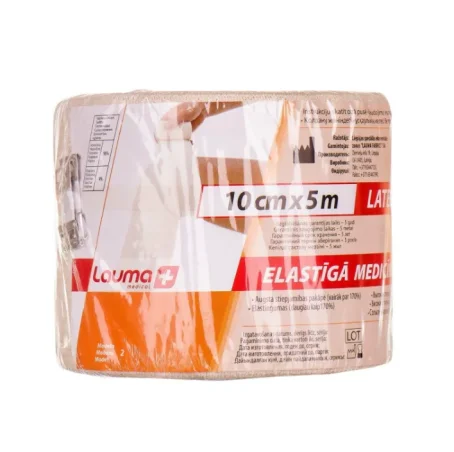 Бинт эластичный Lauma модель 2 Latex Free высокой степени растяжимости 5 м х 10 см