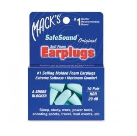 Беруши вкладки ушные MACK`S Original Safe Sound 9 полипропиленовые от шума, до 29 дБ, 10 пар