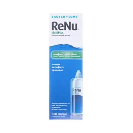 Розчин ReNu MultiPlus д/конт. лінз по 360 мл у флак. поліет.