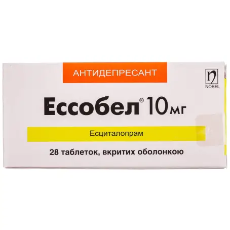 Ессобел таблетки вкриті оболонкою 10 мг №28