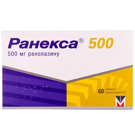 Ранекса 500 таблетки пролонгованої дії 500 мг блістер №60