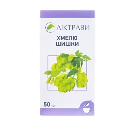 Хмелю шишки по 50 г в пач.