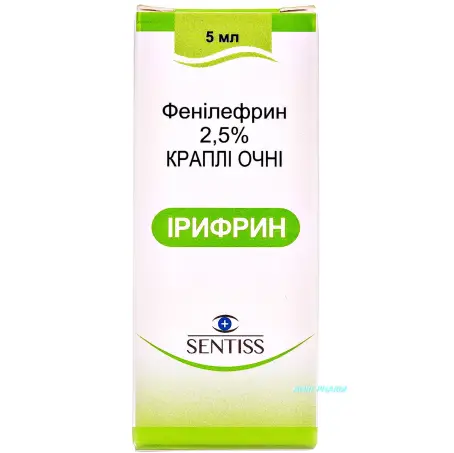 ИРИФРИН 2,5% 5 мл кап. глаз. фл. пласт.